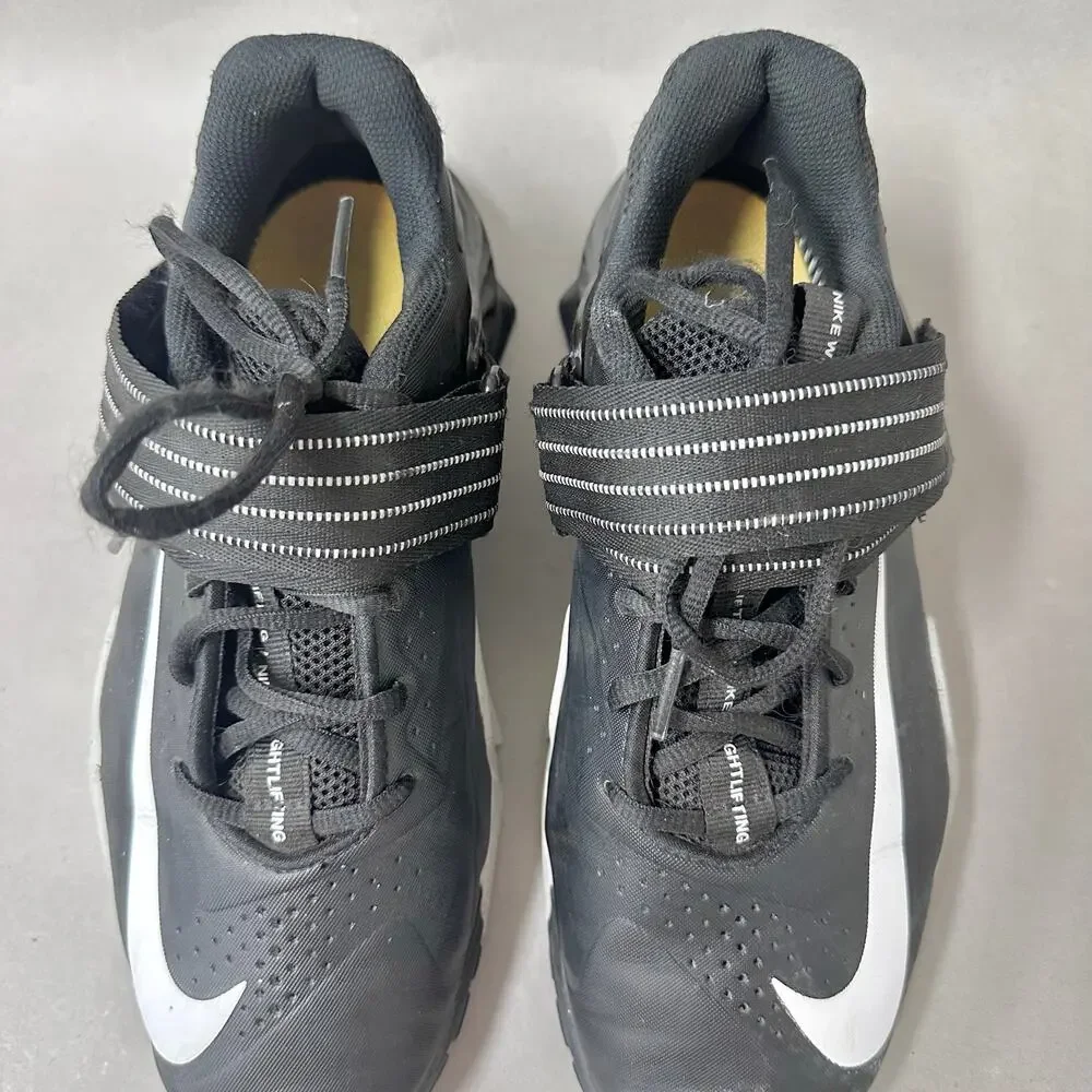 Nike Savaleos Weightlifting Training Workout Shoes Black   White Mens 7 Euro‎ 40